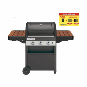 Barbecue au gaz CAMPINGAZ 3 Series Classic wld 2en1 + plancha, noir