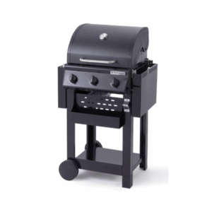 Barbecue au gaz – 114 x 55 x 114 cm – NATERIAL Alton, 3 brûleurs, noir